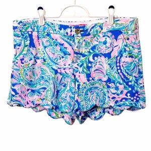 Lilly Pulitzer Buttercup Shorts Like New Knit Multi Dream Team Size 8